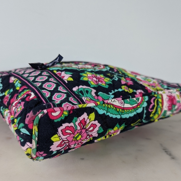 Vera Bradley Navy Colorful Petal Paisley Crossbody Bag Purse - Picture 9 of 15
